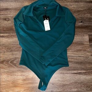 🆕 NWT Express Body Contour Collared Bodysuit